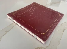 Creative Memories 12x12 Album Open Spine Old Style Cranberry Gold Trim BRAND NEW
