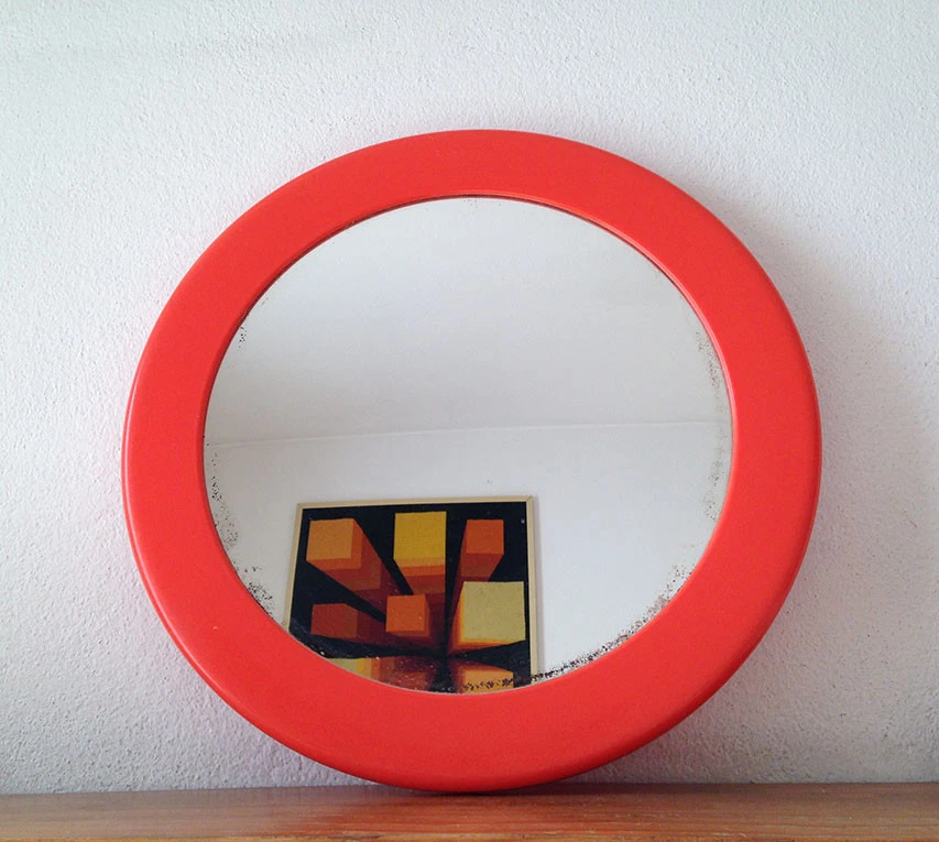 Miroir Space Age • Armoire De Salle De Bain Vintage • Pierre Paulin O Allibert O 1970