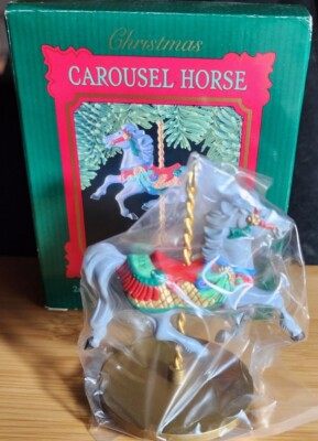 NOS Christmas Carousel Horse Holly #2 of 4 Hallmark Ornament XPR9722. Our T3049
