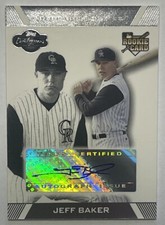2007 Topps Co-Signers #97 Jeff Baker RC Auto Colorado Rockies Rookie