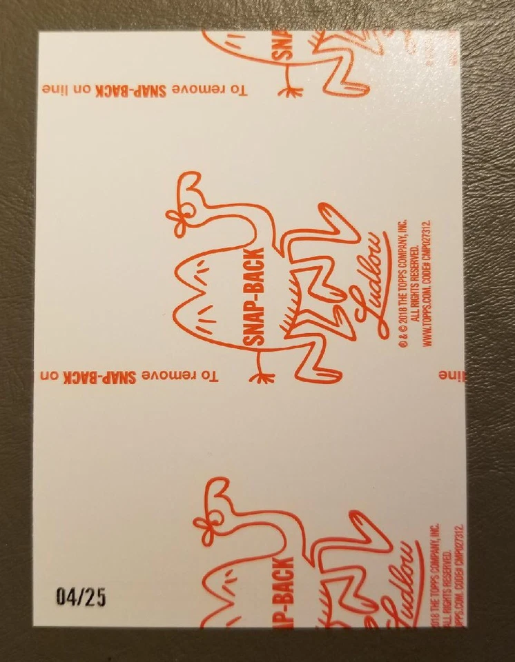 Mad Mutt Furry Road Red Ludlow Back 25/04 2018 Topps pacotes malucos ir ao cinema - Imagem 2 de 2