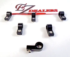 1/2" Hard Line Mounting Clamps Billet Black alum (6) 1/2 Fuel Line FREE SHIPPING