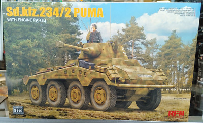 Ryefield Models 1/35 Sd.Kfz.234/2 Puma #5110 Brand New!