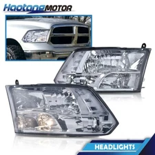 White Housing Clear Corner Headlight Head Lamps Fit For 09-12 Ram 1500 2500 3500