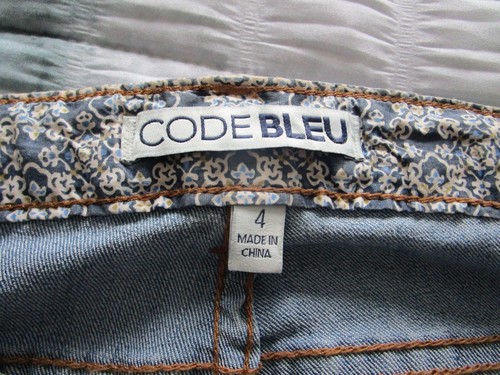 Code Bleu Gracie Bestie Jean Women's Size 4 Blue Cotton Denim Jeans 30x27 - Picture 3 of 10