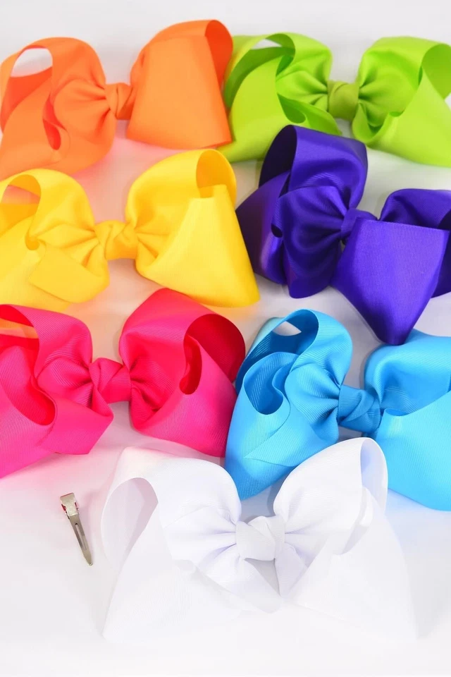 Arcos de gorgorão e cetim nas cores do colégio; tamanhos de bebê a jumbo extra. - Imagem 4 de 4