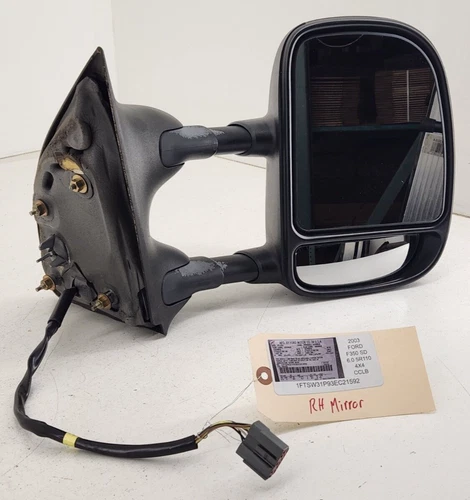 02-04 F350 Estate Green Passenger Side Right RH Power Door Mirror Heated Glass
