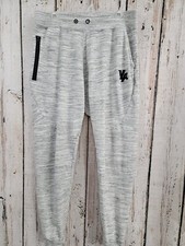YOUNGLA Men's XL Stretch Waist Jogger Sweatpants Lounge Pants Heath Gray EUC