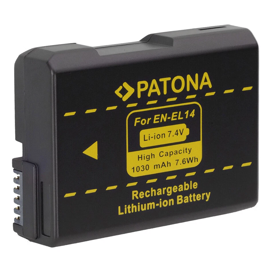 Patona Akku für Nikon D3300, D3400, D3500, D5200, D5300, D5500, D5600 - EN-EL14