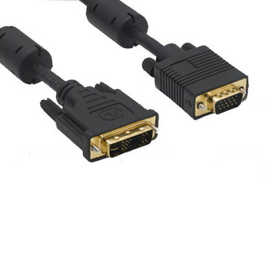 3-15ft DVI-A Analog 12+5 to HD15 VGA Male Cable EMI Filter Monitor TV LCD PC MAC
