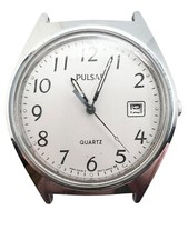 Running Vintage White Dial Pulsar Quartz Watch