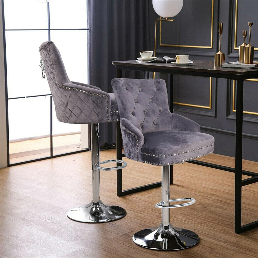 Grey knocker back bar stools outlet