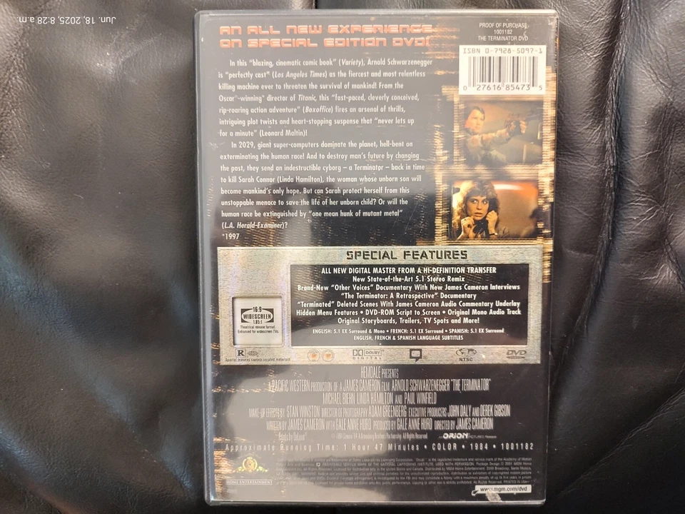 The Terminator (1984) [Special Edition DVD]  Arnold Schwarzenegger - Image 3 of 3