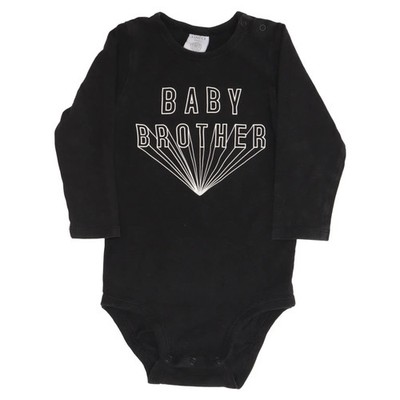 Lindex Baby, Body, Größe: 74, Schwarz, Baumwolle/Elasthan, Print #pzv
