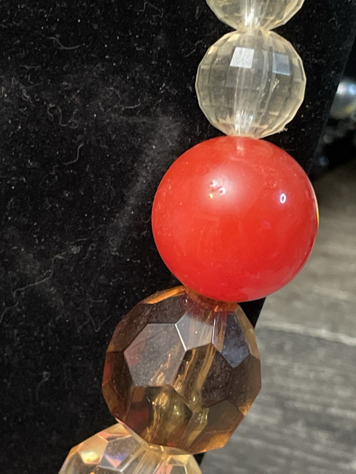 Lenora Dame Statement Necklace Bold Mixed Beads C… - image 4