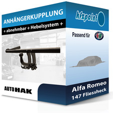 AUTO HAK Anhängekupplung abnehmbar passend für Alfa Romeo 147 Fliessheck 01- neu