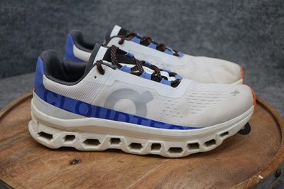 On Running Cloudmonster Men's Size 9 White Blue Orange Athletic Sneaker Shoes