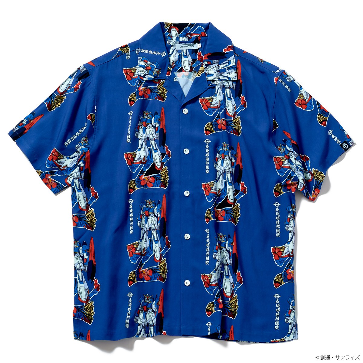 リッツ・ハルページ PSL STRICT-G Mobile Suit Z Gundam Aloha Shirt Z Gundam Pattern