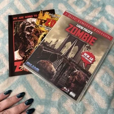 Zombie (3-Disc Limited Edition) (Blu-ray, 1979) W~ Booklet. VG* Blue Underground
