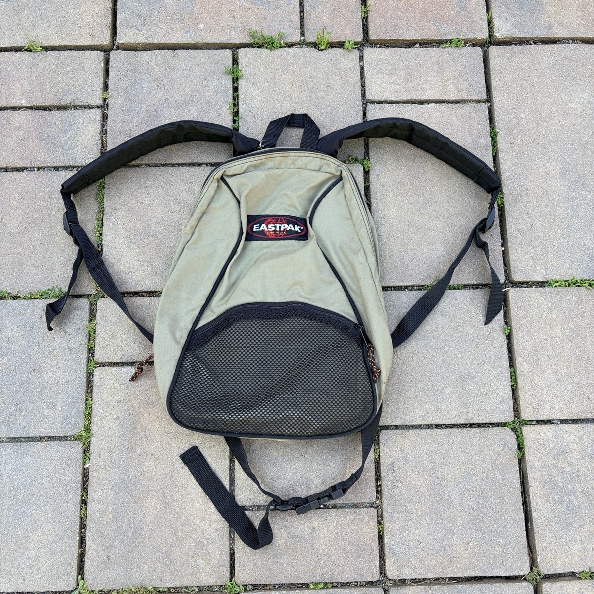 Vintage 90s Eastpak Backpack Made In USA Great Condition Beige 