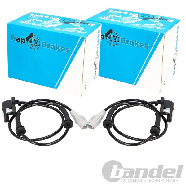 2X RAP Brakes ABS-SENSOR Raddrehzahl Hinten Beidseitig Passend FüR Peugeot 307-image