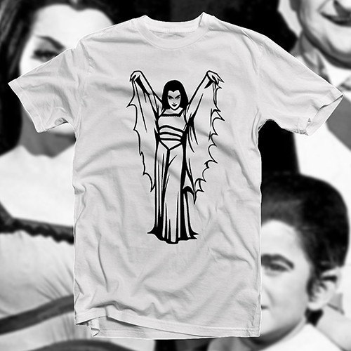 Lilly Munster #2 T-SHIRT Vampira Morticia Adams Women Television Horror Comedy - Picture 3 of 16