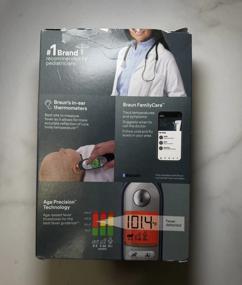 NUEVO TERMÓMETRO DE OÍDO MARRÓN 7+ CONNECT BLUETOOTH IRT6575 Foto 4 de 4