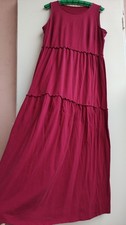 Maxikleid Hippie vegan Baumwolle ärmellos vintage Öko ethno Mittelalter hexe Goa