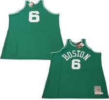 New 1962-63 Bill Russell #6 Celtics Mens Mitchell & Ness Authentic Jersey $225