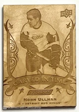2019-20 Upper Deck Engrained Norm Ullman Carved In Time CT-17 Detroit Red Wings