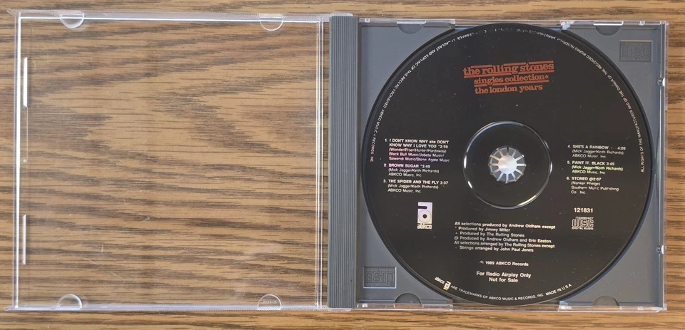 Singles Collection-The London Years (US) 1989 Rolling Stones Promo Sampler CD Foto 3 de 4
