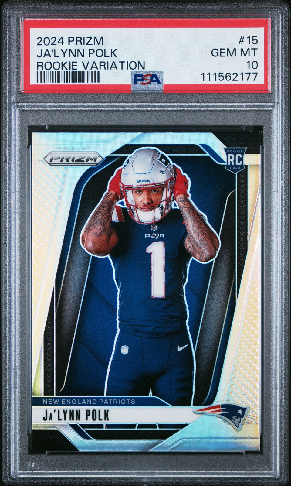 2024 PANINI PRIZM ROOKIE VARIATION #15 JA'LYNN POLK ROOKIE RC PSA 10