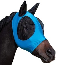 Horse Fly Mask with Ears, Comfortable Fit Stretch Fabric with UV Protection Soft