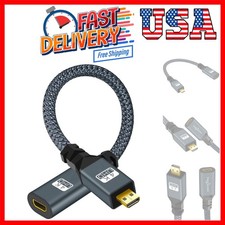 Micro HDMI Male to Female Cable Adapter, Micro HDMI Extension Cable, HDMI Typ...