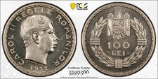 Romania 1932 Carol II Pattern PROOF 100 Lei PCGS SP65 Paris Mint Rare