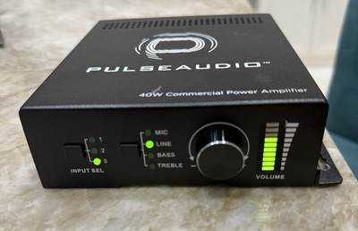 Vanco PulseAudio Single Channel Amplifier 40W w/ Mic Input PAV140 B-10