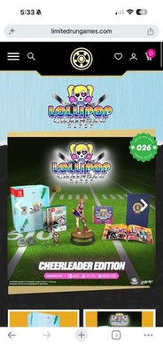 LOLLIPOP CHAINSAW REPOP CHEERLEADER COLLECTORS  LIMITED RUN GAME Xbox