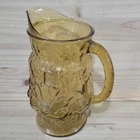 Vintage Anchor Hocking Rainflower Amber 64-oz Pitcher