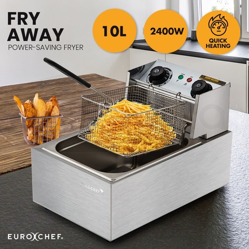 EURO-CHEF Commercial Electric Deep Fryer Frying Basket Chip Cooker Fry Scoop - Picture 1 of 9