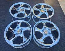 18 Nw Chrome Oem Original Factory Porsche Turbo Twist Boxster Cayman Wheels Rim