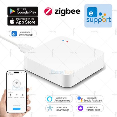 Multi Mode ZigBee Gateway Hub Remote Controller Bridge Support Alexa Google Home