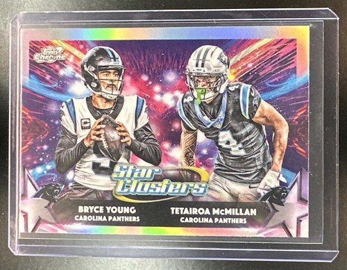 2025 Topps Cosmic Chrome Tetairoa McMillan Bryce Young Star Clusters U908