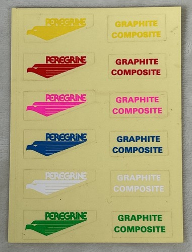 Peregrine BMX Decal Sticker Sheet Original Vintage Stickers