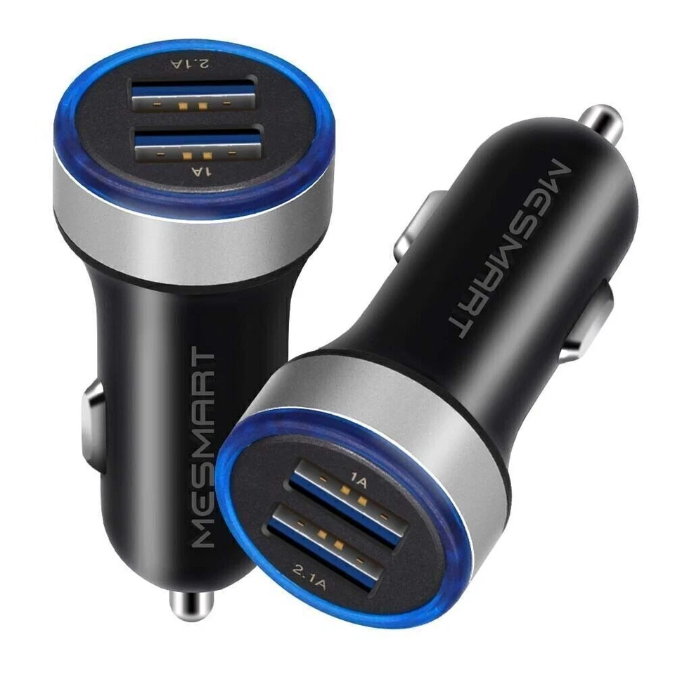 USB+Type-C /Dual Port 3.1A/2 USB QC3.0 Car Cigarette Charger Lighter Adapter Lot Foto 3 de 4