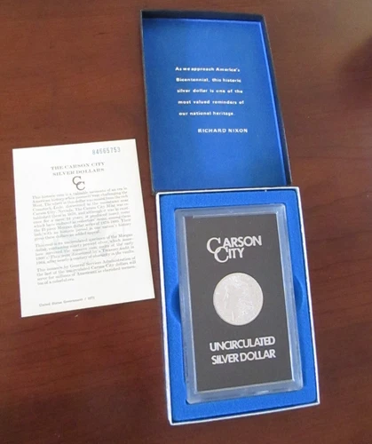 1884-CC Morgan Silver Dollar GSA Uncirculated COA