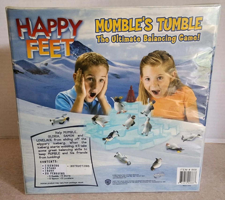 Sababa Toys Happy Feet Mumble's Tumble Game (2006) Brand New And Sealed - Image 2 of 4