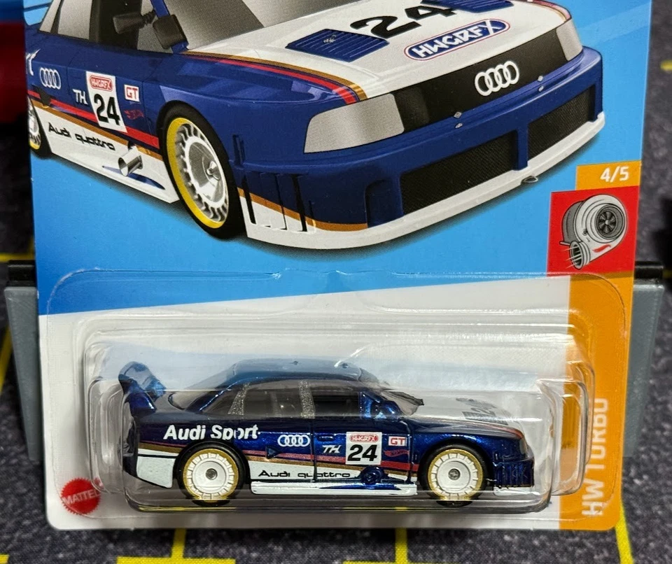 Hot Wheels 2024 Super Treasure Hunt Audi 90 Quattro HW Turbo with Protector Case - Image 3 of 3