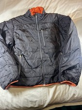 Preowned Boy's Youth Size M 10 -12 Land's End Blue Hooded Down Puffer Coat