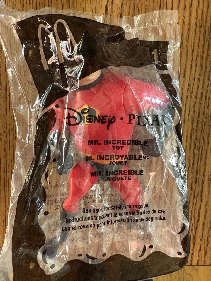 McDonald’s Disney Mr Incredible & Dash Happy Meal Toy 2005 nuevo sellado en bolsa Foto 2 de 4