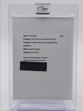 AUSTIN REAVES 2024-25 PANINI ONE AND ONE TIMELESS MOMENTS BLUE AUTO /49 Q1681